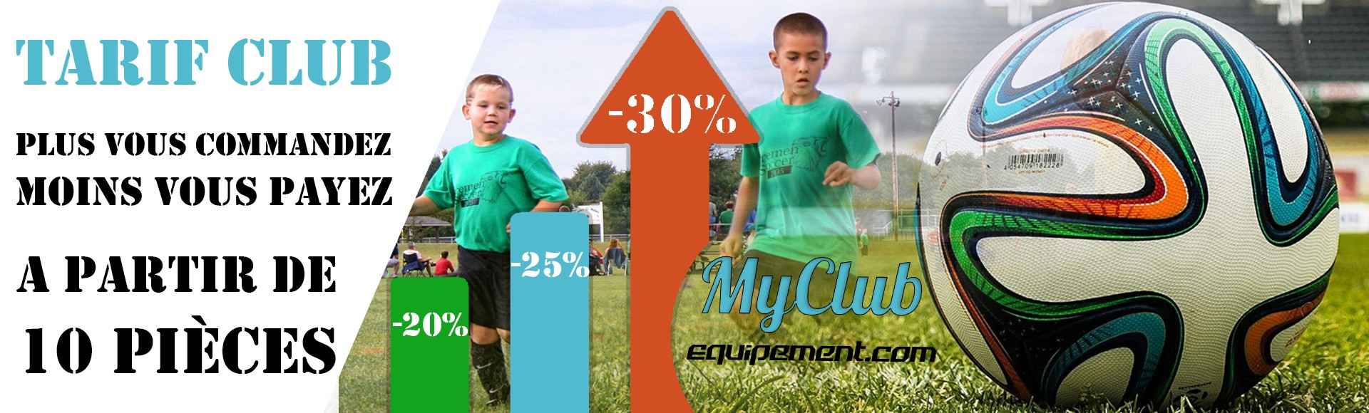 remise par quantité equipement club de foot, basket, volley, rugby